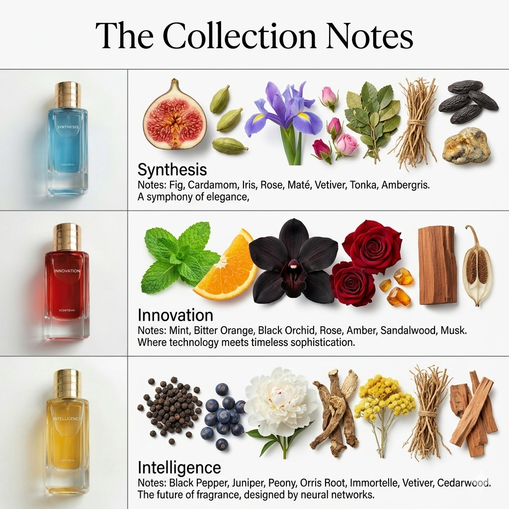 ScentbyAI Collection, Three AI Fragrances